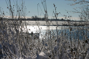 Årets gang ved fiskesøen: December