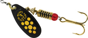 Mepps klassiske Aglia Black Fury spinner