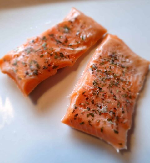 Ørredruller med flødeost og spinat
